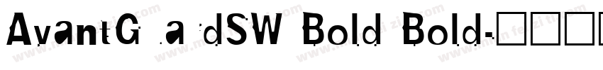 AvantGuardSW Bold Bold字体转换